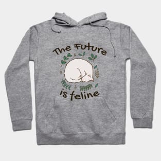 The Future Is Feline T-Shirt Design Hoodie